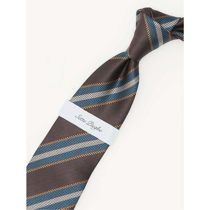 セッテピエゲ シルクストライプ柄 レギュラータイ 8cm幅 | TAKA-Q MEN | 詳細画像2 