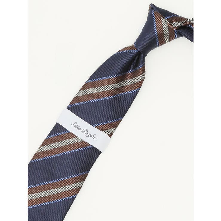 セッテピエゲ シルクストライプ柄 レギュラータイ 8cm幅 | TAKA-Q MEN | 詳細画像8 