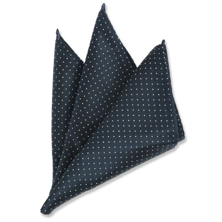 シルク混 ネクタイ＆チーフセット ピンドット | TAKA-Q MEN | 詳細画像10 