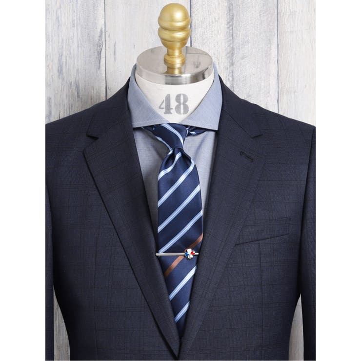 ネクタイ＆タイバーセット クローバーストライプ | TAKA-Q MEN | 詳細画像2 