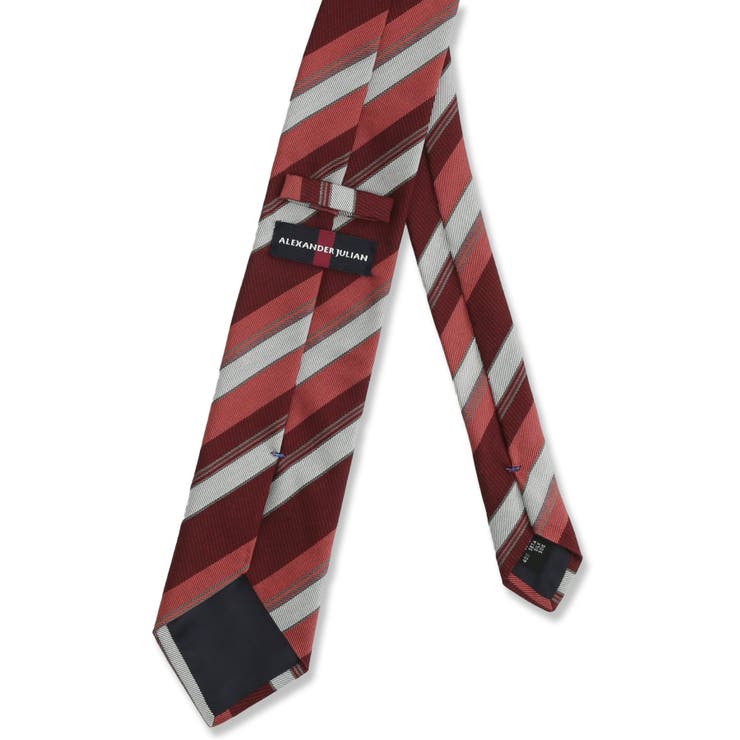 イタリア製 シルク混ストライプ柄 レギュラータイ 8.0cm幅 | TAKA-Q MEN | 詳細画像4 