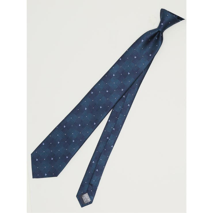 70青 | ディズニー/DISNEY シルクドット柄 レギュラータイ 8.0cm幅 | TAKA-Q MEN