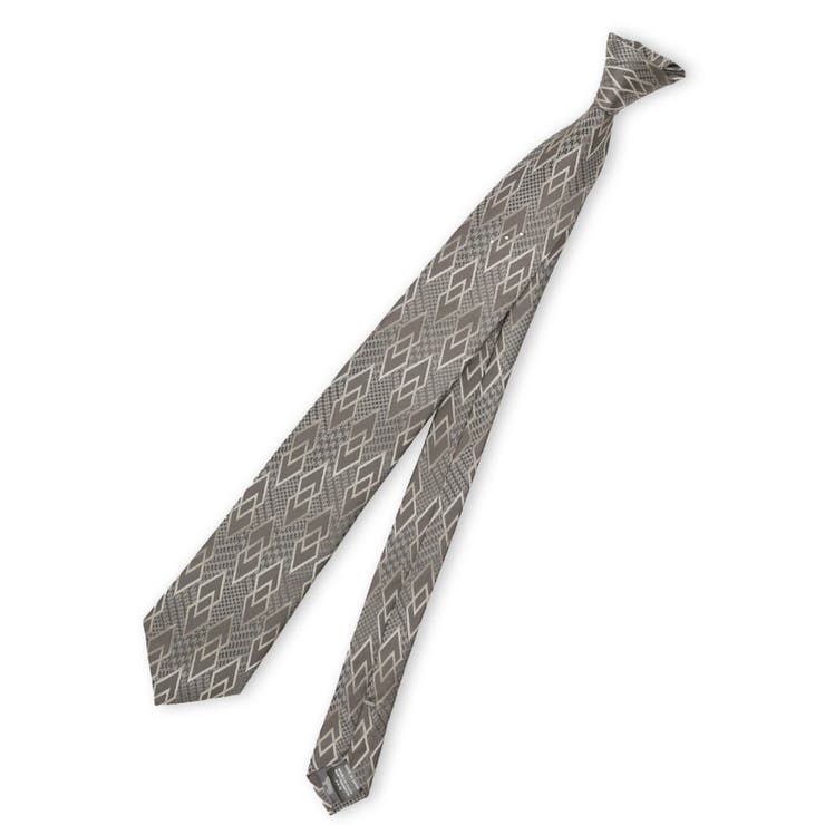 06グレー | シルク ラインストーン付き ナロータイ 7.0cm幅 | TAKA-Q MEN