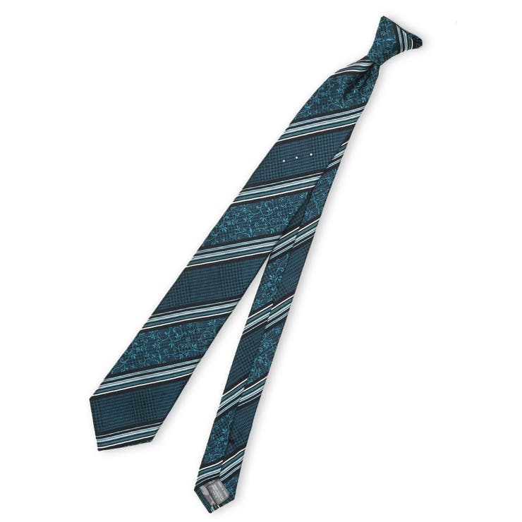 70青 | シルク ラインストーン付き ナロータイ 7.0cm幅 | TAKA-Q MEN