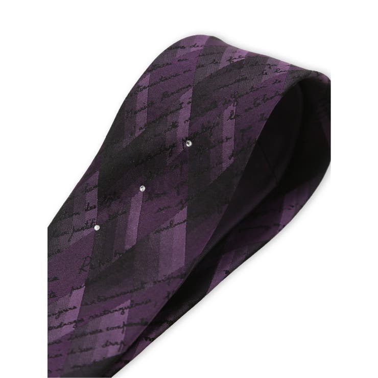 シルク ラインストーン付き ナロータイ 7.0cm幅 | TAKA-Q MEN | 詳細画像7 