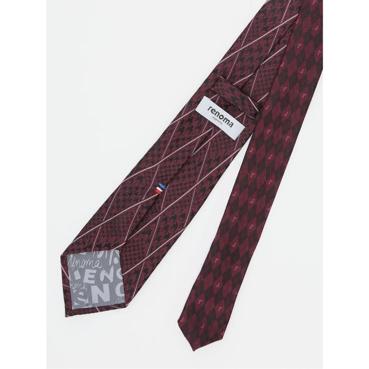 シルク パネル柄 ナロータイ 7.0cm幅 | TAKA-Q MEN | 詳細画像6 