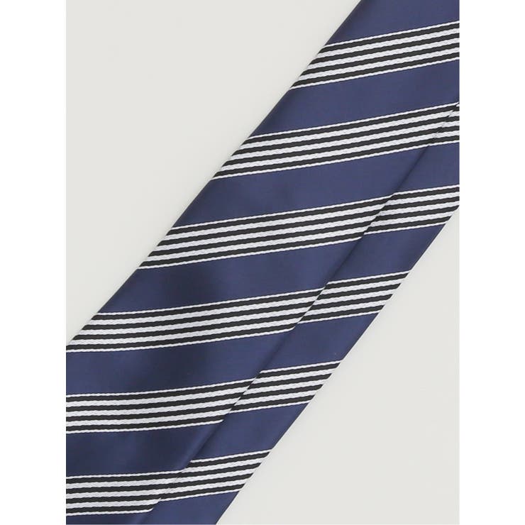 エコウォッシャブル ストライプ柄 レギュラータイ 8.0cm幅 | TAKA-Q MEN | 詳細画像5 