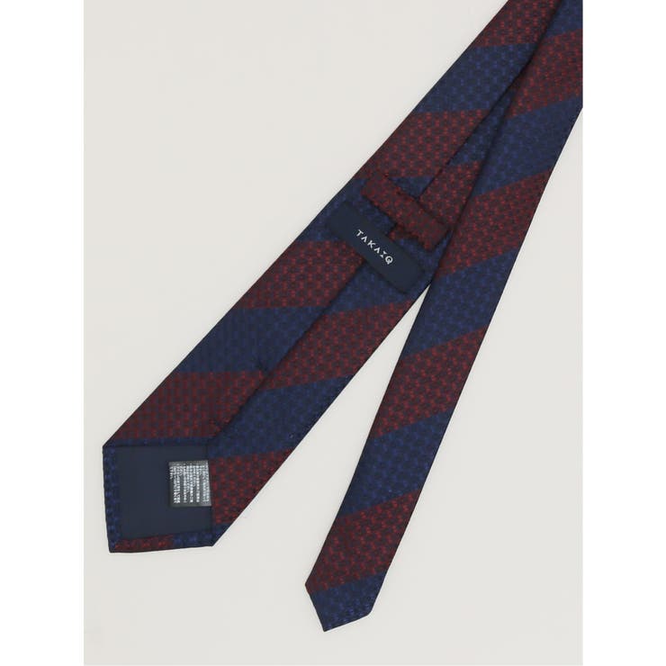 エコウォッシャブル ストライプ柄 レギュラータイ 8.0cm幅 | TAKA-Q MEN | 詳細画像4 