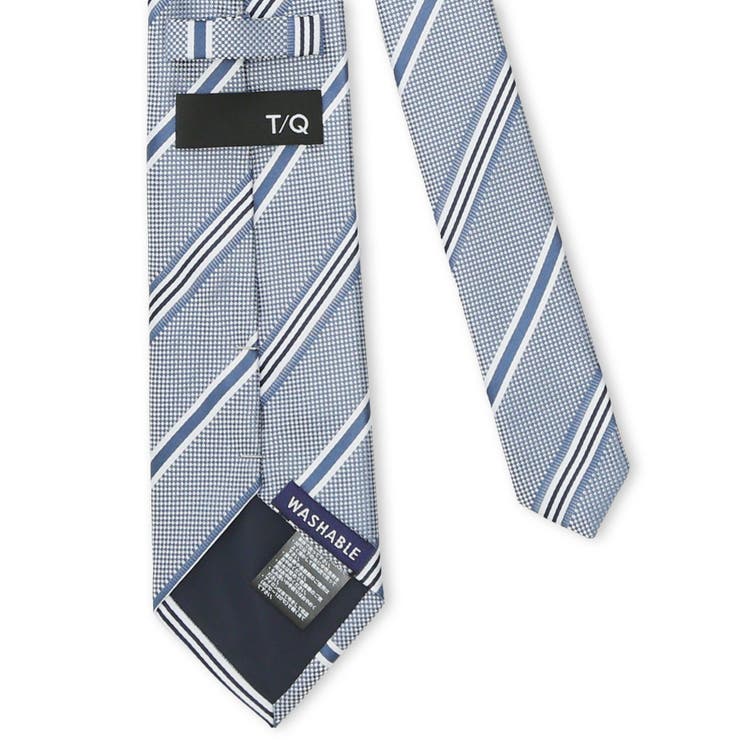 ウォッシャブル ストライプ柄 レギュラータイ 8.0cm幅 | TAKA-Q MEN | 詳細画像4 