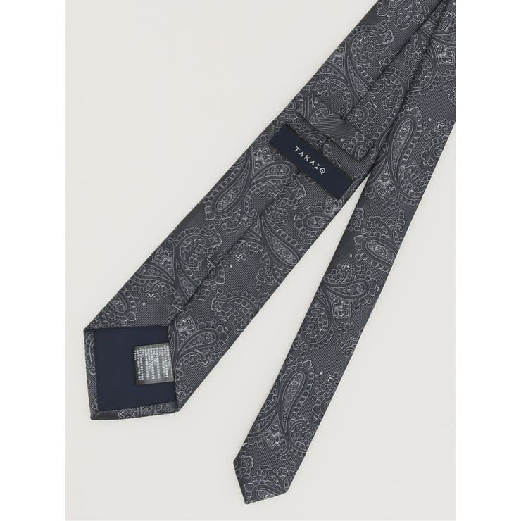 エコウォッシャブル ペイズリー柄 レギュラータイ 8.0cm幅 | TAKA-Q MEN | 詳細画像2