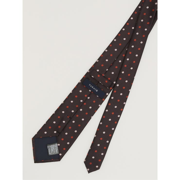 エコウォッシャブル ドット柄 レギュラータイ 8.0cm幅 | TAKA-Q MEN | 詳細画像2 