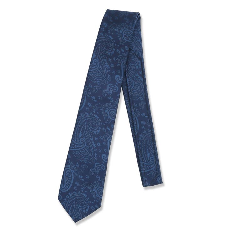 70青 | エコペット/ECO PET ペイズリー柄 レギュラータイ 8.0cm幅 | TAKA-Q MEN