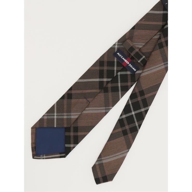 国産ウールライク チェック柄 レギュラータイ 8.0cm幅 | TAKA-Q MEN | 詳細画像2 