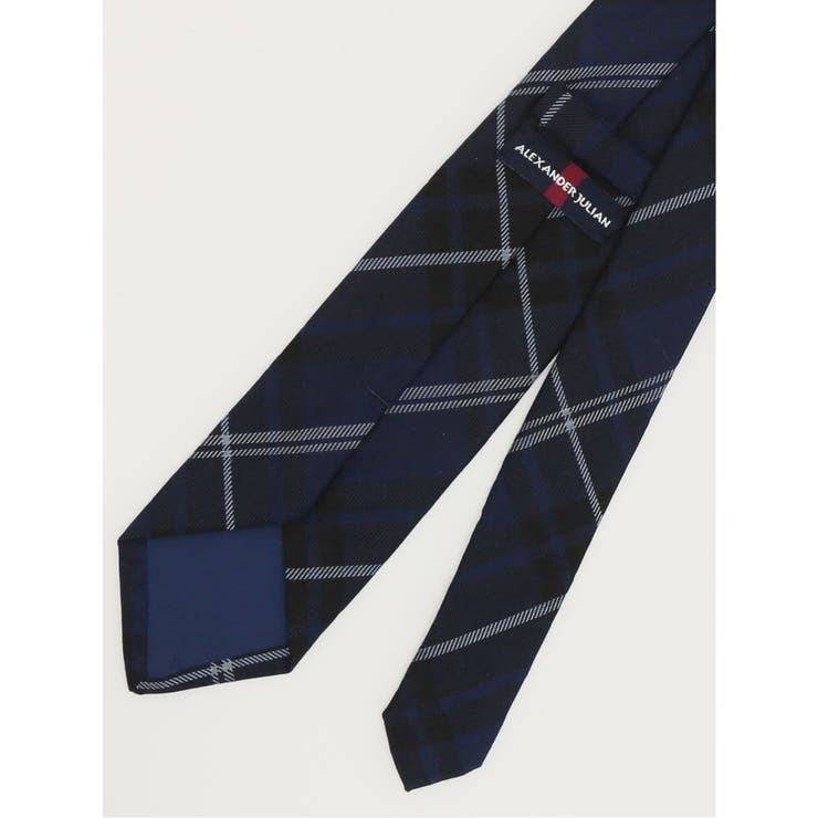 国産ウールライク チェック柄 レギュラータイ 8.0cm幅 | TAKA-Q MEN | 詳細画像4 