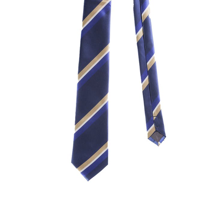 75紺 | エコペット/ECO PET ストライプ柄 レギュラータイ 8.0cm幅 | TAKA-Q MEN