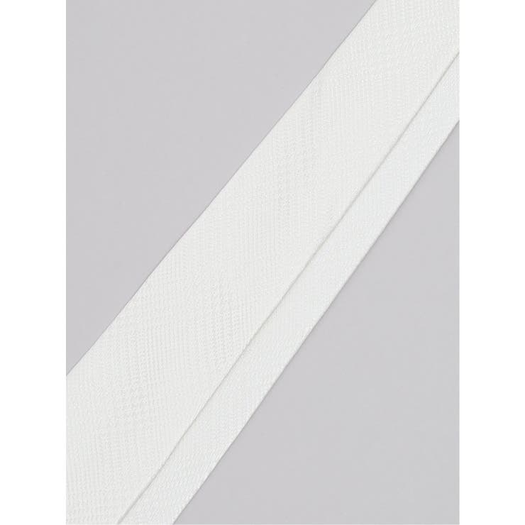 シルク フォーマルネクタイ 8.0cm幅 白グレンチェック | TAKA-Q MEN | 詳細画像4 