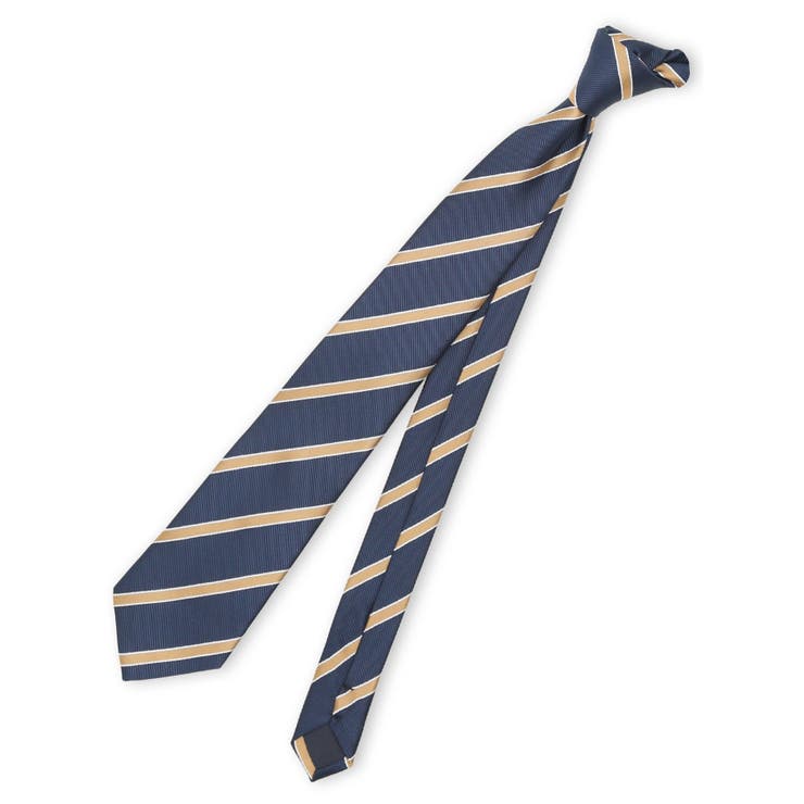 75紺 | ウォッシャブル ストライプ柄 レギュラータイ 8.0cm幅 | TAKA-Q MEN