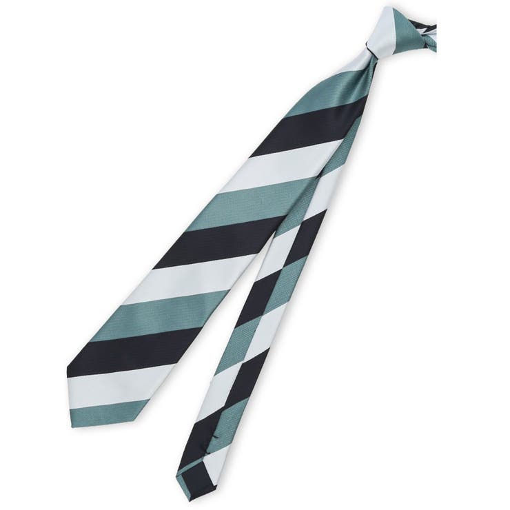 50緑 | ウォッシャブル ストライプ柄 レギュラータイ 8.0cm幅 | TAKA-Q MEN