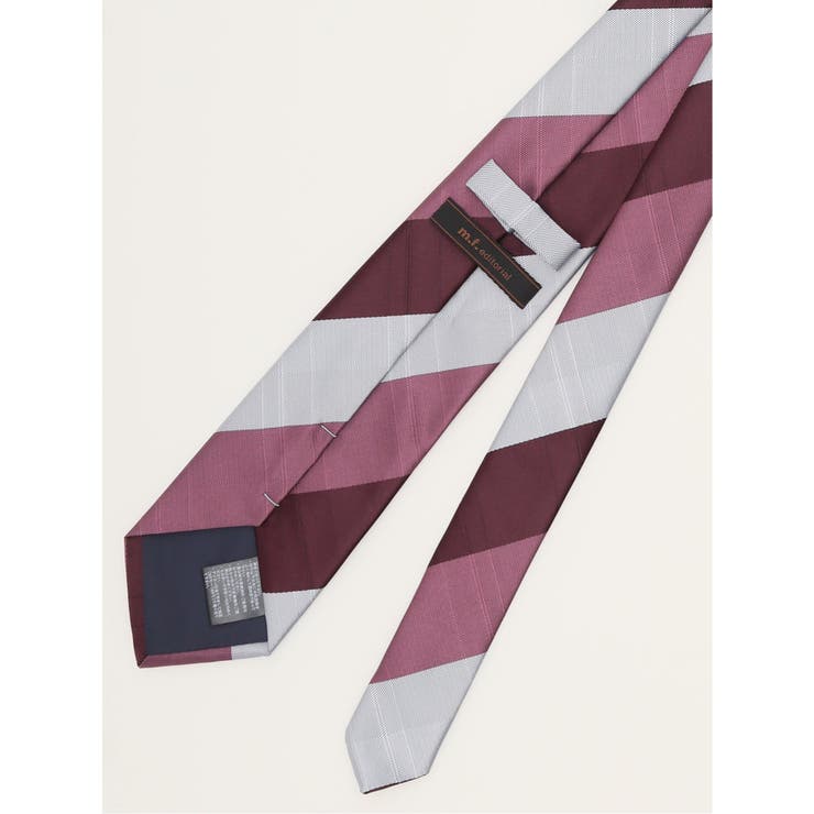 エコウォッシャブル ストライプ柄 レギュラータイ 8.0cm幅 | TAKA-Q MEN | 詳細画像4 