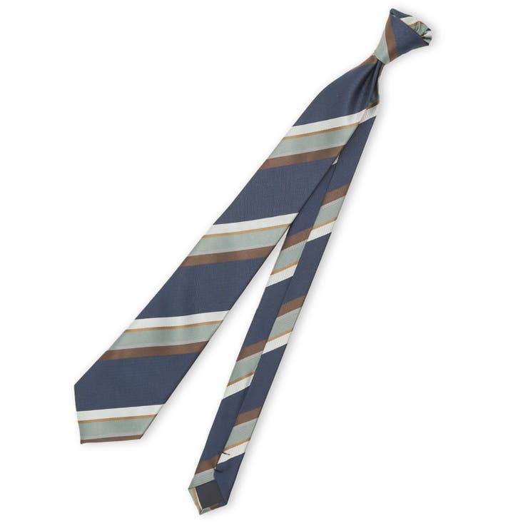 75紺 | ウォッシャブル ストライプ柄 レギュラータイ 8.0cm幅 | TAKA-Q MEN