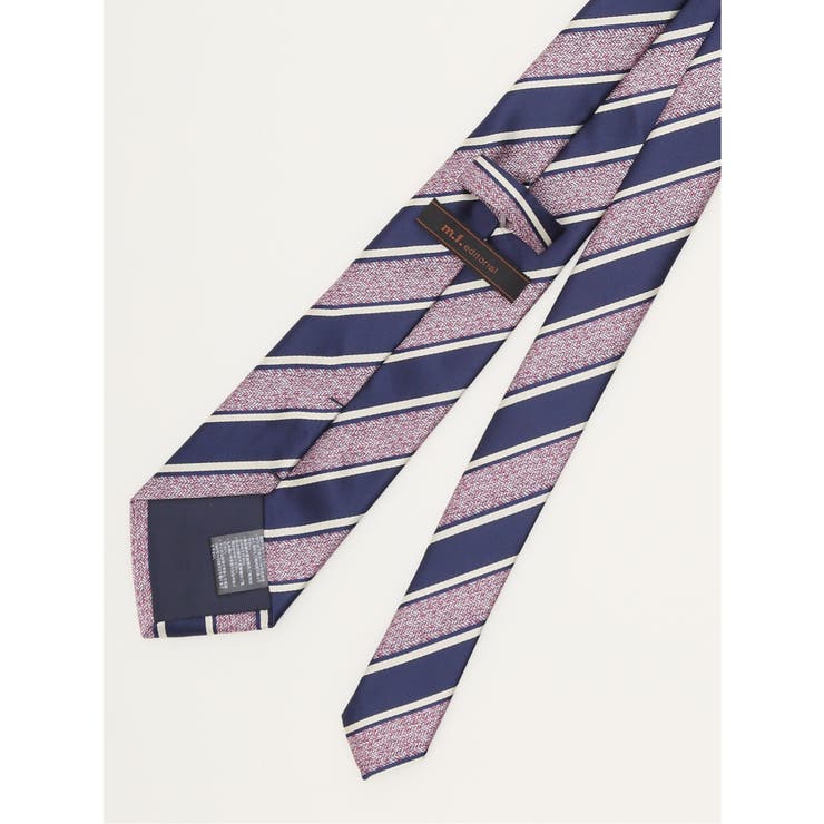 エコウォッシャブル ストライプ柄 レギュラータイ 8.0cm幅 | TAKA-Q MEN | 詳細画像4 