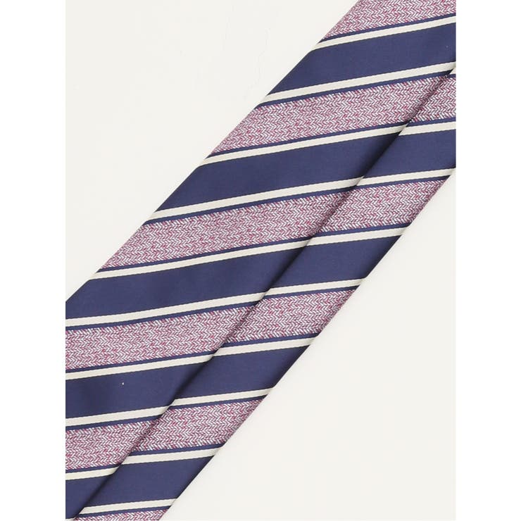 エコウォッシャブル ストライプ柄 レギュラータイ 8.0cm幅 | TAKA-Q MEN | 詳細画像5 