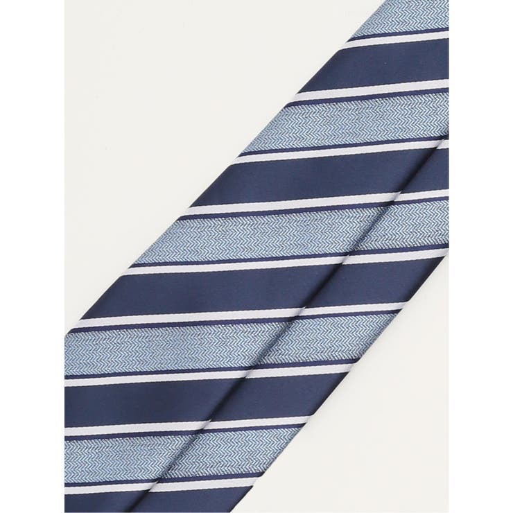 エコウォッシャブル ストライプ柄 レギュラータイ 8.0cm幅 | TAKA-Q MEN | 詳細画像7 