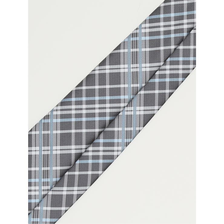 エコウォッシャブル チェック柄 レギュラータイ 8.0cm幅 | TAKA-Q MEN | 詳細画像3