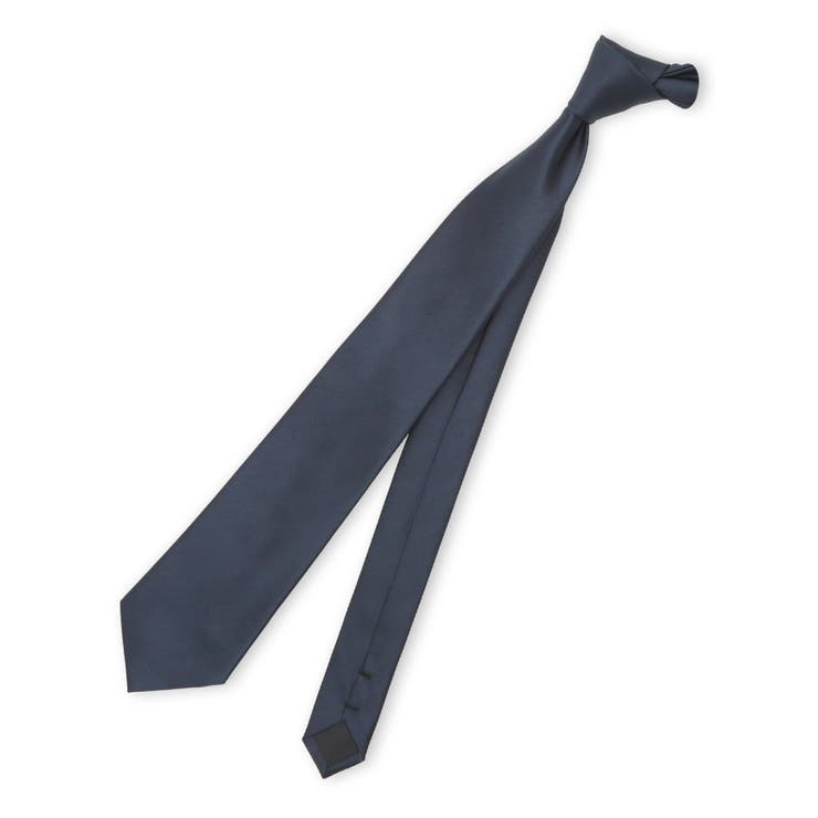 75紺 | ウォッシャブル ソリッド レギュラータイ 8.0cm幅 | TAKA-Q MEN