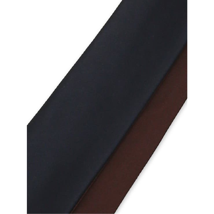 シルクサテン リバーシブル ナロータイ 7.5cm幅 紺×ワイン | TAKA-Q MEN | 詳細画像3 