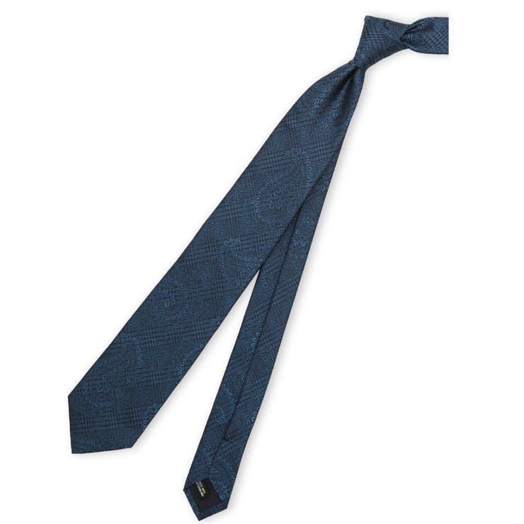 日本製シルク ペイズリーソリッド レギュラータイ 8.0cm幅 | TAKA-Q MEN | 詳細画像1 