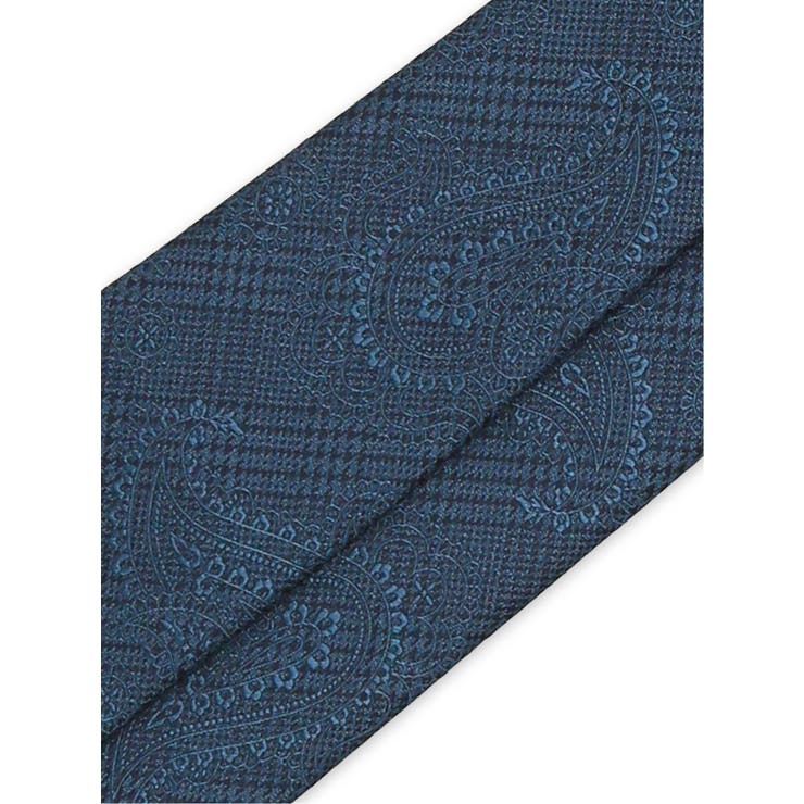 日本製シルク ペイズリーソリッド レギュラータイ 8.0cm幅 | TAKA-Q MEN | 詳細画像3 