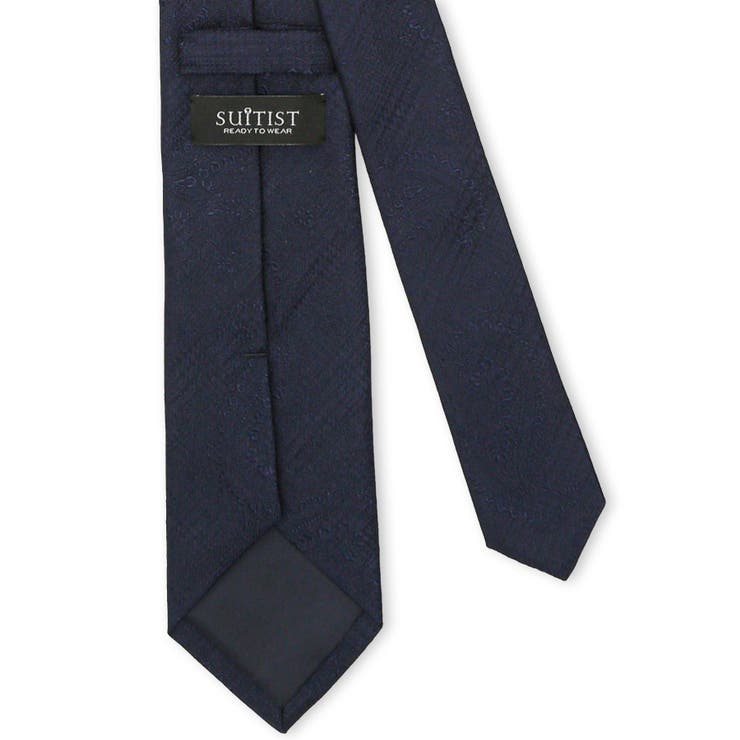 日本製シルク ペイズリーソリッド レギュラータイ 8.0cm幅 | TAKA-Q MEN | 詳細画像4 