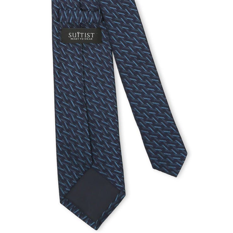 日本製シルク ジオメトリック柄 レギュラータイ 8.0cm幅 | TAKA-Q MEN | 詳細画像4 