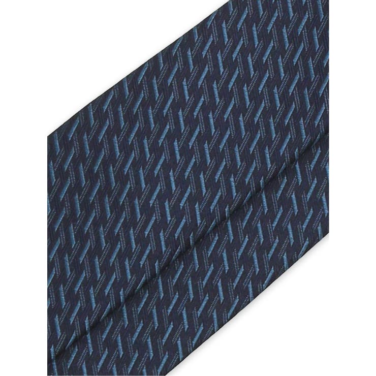 日本製シルク ジオメトリック柄 レギュラータイ 8.0cm幅 | TAKA-Q MEN | 詳細画像5 