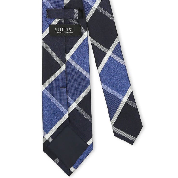 日本製 シルク チェック柄 レギュラータイ 8.0cm幅 | TAKA-Q MEN | 詳細画像4 