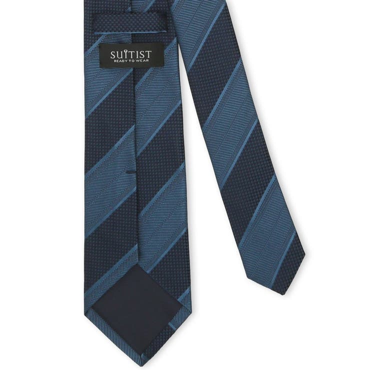 日本製 シルク ストライプ柄 レギュラータイ 8.0cm幅 | TAKA-Q MEN | 詳細画像2 