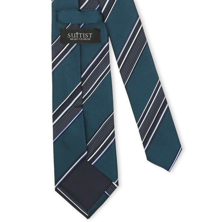 日本製 シルク マルチストライプ柄 レギュラータイ 8.0cm幅 | TAKA-Q MEN | 詳細画像4 