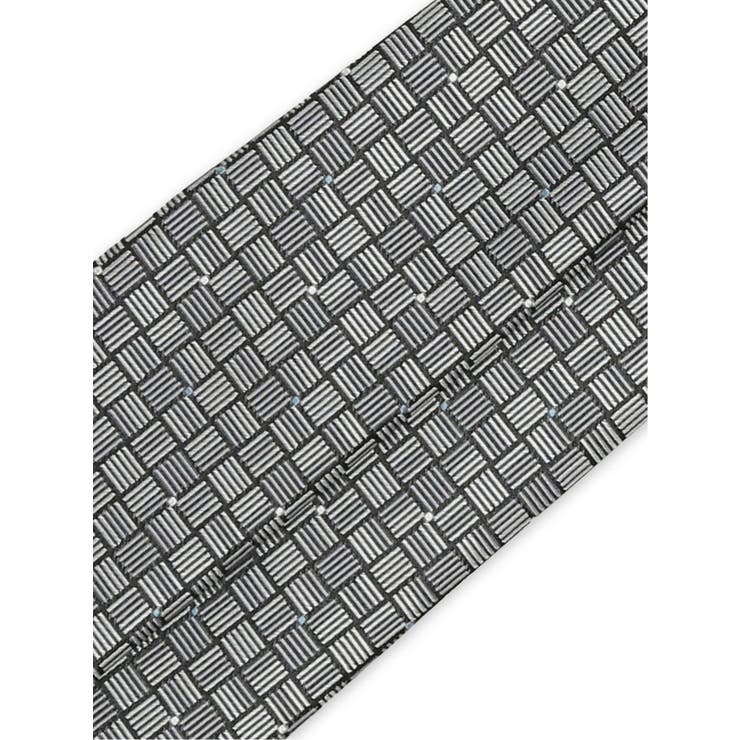 日本製シルク ジオメトリック&ドット柄 レギュラータイ 8.0cm幅 | TAKA-Q MEN | 詳細画像3 