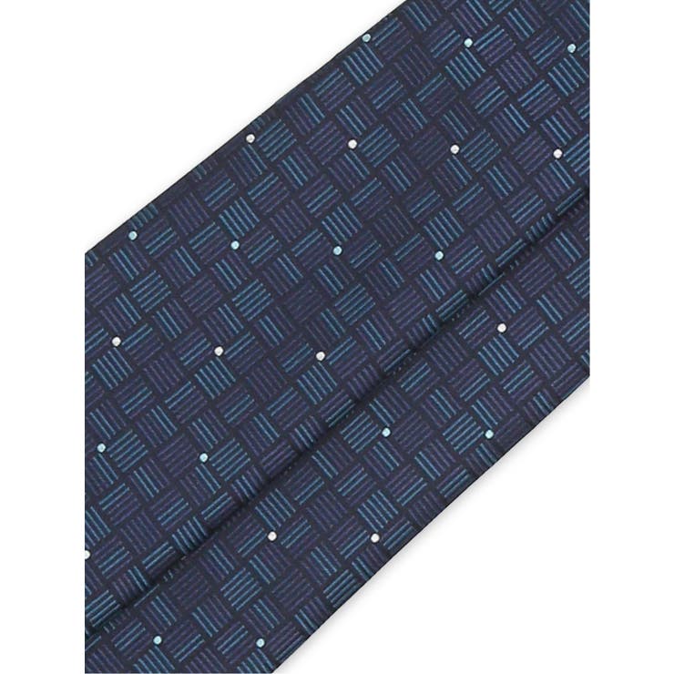日本製シルク ジオメトリック&ドット柄 レギュラータイ 8.0cm幅 | TAKA-Q MEN | 詳細画像5 