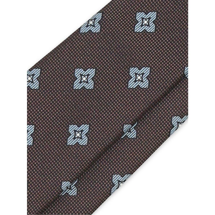 日本製 シルク フラワー小紋柄 レギュラータイ 8.0cm幅 | TAKA-Q MEN | 詳細画像5 