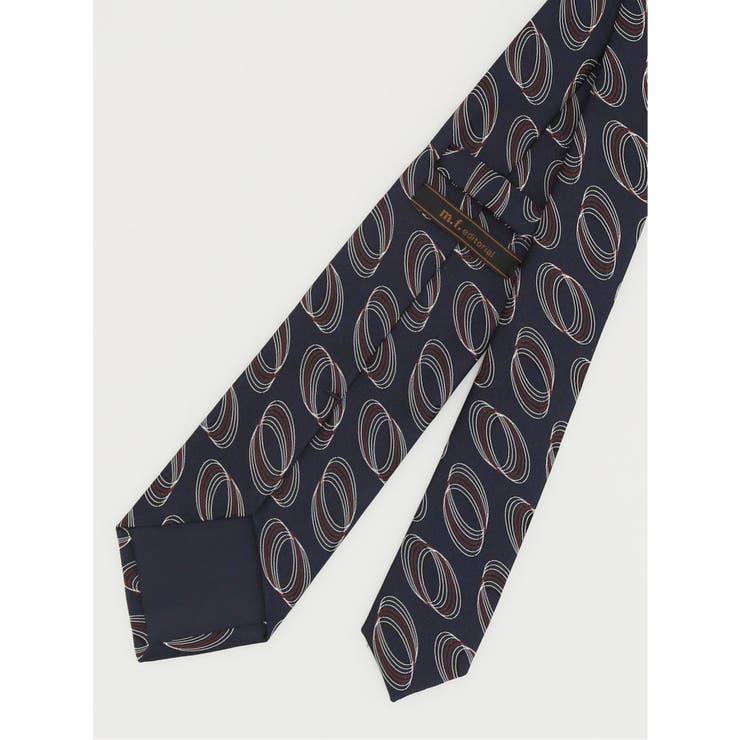 日本製 シルクサークル柄 レギュラータイ 8.0cm幅 | TAKA-Q MEN | 詳細画像4 