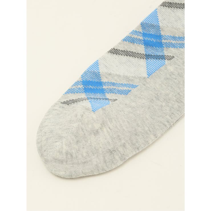 抗菌防臭 ダイヤチェック柄クルーソックス | TAKA-Q MEN | 詳細画像3 