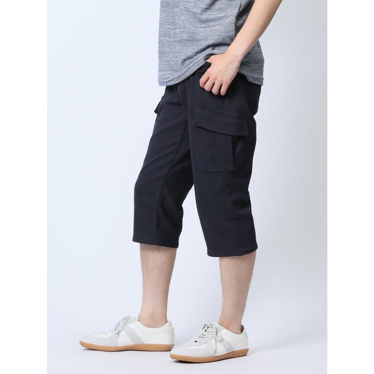 接触冷感ストレッチ カーゴ クロップドパンツ[品番：TKQJ0022563