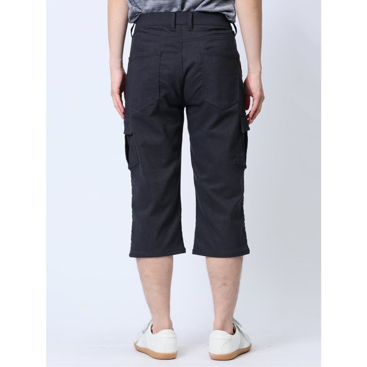 接触冷感ストレッチ カーゴ クロップドパンツ[品番：TKQJ0022563