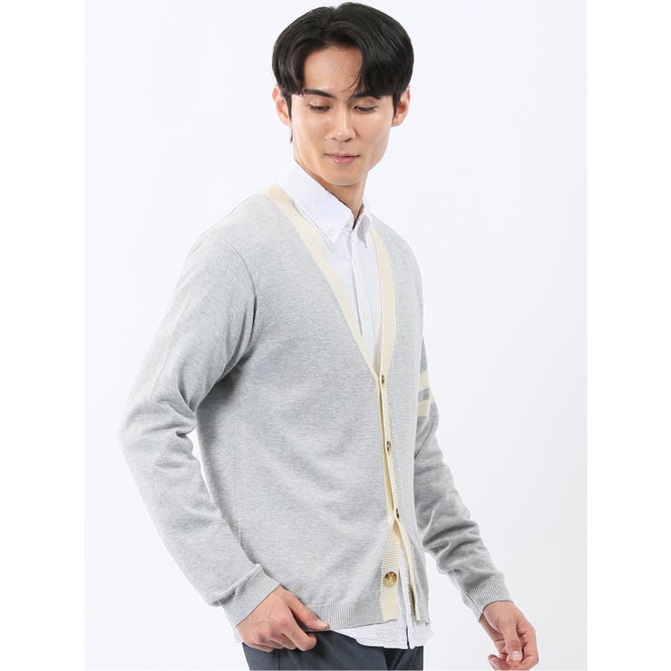 ウォッシャブル Vネック ニットカーディガン | TAKA-Q MEN | 詳細画像4 
