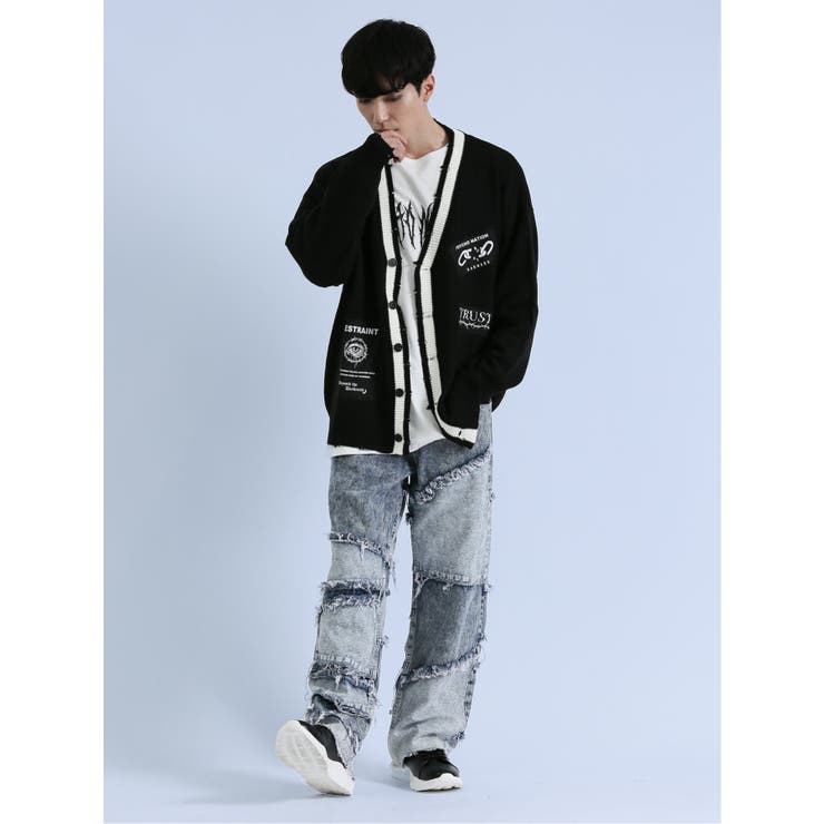 SD×PSYCHONATION アイコンワッペン ニットカーディガン | TAKA-Q MEN | 詳細画像11 