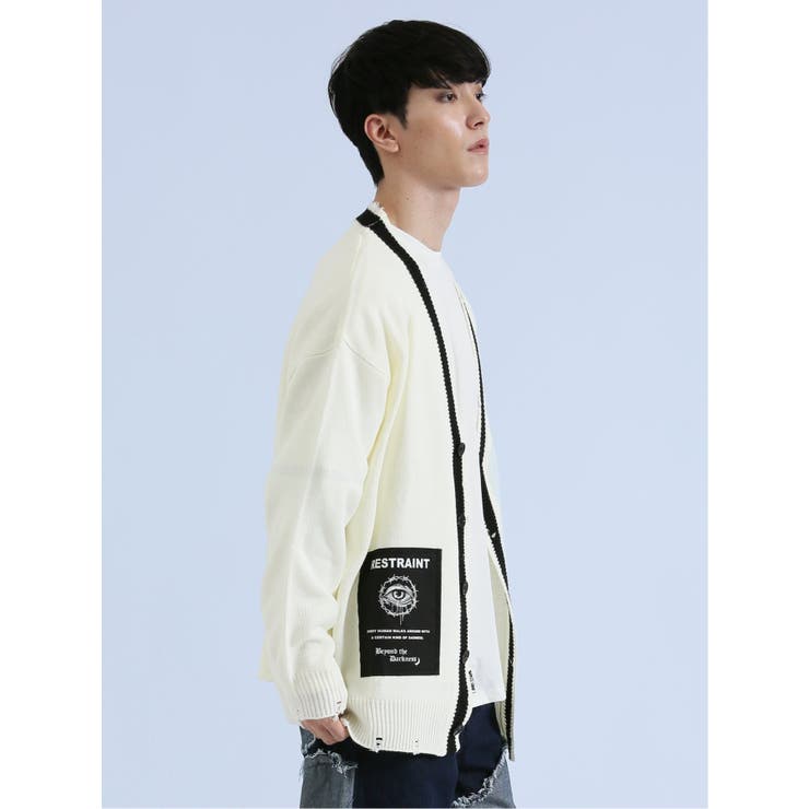 SD×PSYCHONATION アイコンワッペン ニットカーディガン | TAKA-Q MEN | 詳細画像14 