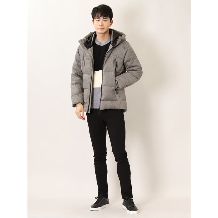 ストレッチウォッシャブル ふわもち衿配色 クルーニット | TAKA-Q MEN | 詳細画像10 