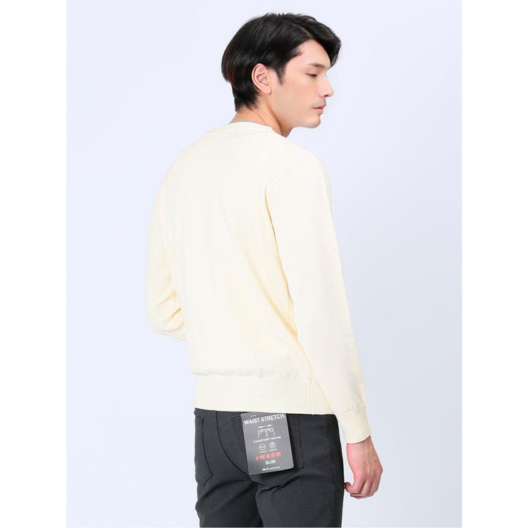 ストレッチウォッシャブル ふわもち編地MIX クルーニット | TAKA-Q MEN | 詳細画像4 